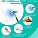 Upgraded DA97-19937A Refrigerator Glass Shelf Replacement Compatible with Samsung Refrigerator, Replacement Shelf RS22T5201SR/AA,RS22T5561SG/AA-01,RS23A500ASG/AA-00 Freezer Glass Shelves Replacement