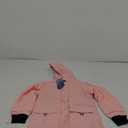 Hiheart Boys Girls Waterproof Hooded Jackets Cotton Lined Rain Jackets (4-5T, Pink)