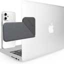 MOFT Magnetic Laptop iPhone Holder, Slim Foldable Adjustable Phone Monitor Side Mount for Laptop, Portable Computer Expansion Bracket (Grey)