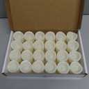 24 PCS LED Flameless Flickering Tea Lights Votive Candle Battery Operated/Electric Flicker LED Tealight Bulk Fake Candles for Halloween Christmas Wedding Party Decorations (Warm White)