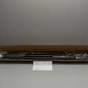 Tension Curtain Rod 43-124 Inches Extra Long Black Heavy Duty Tension Rods Adjustable Curtain Rod No Drilling Spring Loaded Tension Rod for Windows Patio Hold Up Blackout Curtains and Non Slip