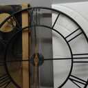 30 Inch Extra Giant Oversized Large Wall Clocks for Living Room Decor, [Big Black Roman Numerals Metal Wall Clocks for Bedroom, Kitchen, Office, Housewarming Gift