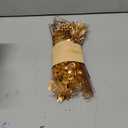 Ling's moment Artificial Golden Branches Box Set, 33pcs with 7 Kinds of Faux Greenery Picks for DIY Bridal Bouquets Wedding Floral Arrangement Table Centerpieces, Golden