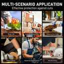 Cut Resistant Work Gloves, ANSI A4 Food Grade Cutting Gloves for Che for Kitchen Meat Cutting,Metal Fabrication, Wood Working,Non Slip, Breathable, Medium