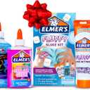 Elmers Fluffy Slime Kit, Includes Translucent Color Glue, Glitter Glue, Fluffy Slime Activator, 4 Count - Perfect for Birthday Parties, Gift Idea, Kids Activity