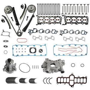5.4L Engine Head Gasket Set with Bolts Timing Chain kit Oil Water Pump fits for Ford F150 F250 F350 Expedition Excursion E150 E250 E350 E450 Econoline Super Duty 00-02 5.4L HS9790PT-15 ES72798