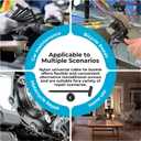 2 x 200 Pcs Universal Nylon Cable Tie Buckle, Upgrade Cable Tie Buckle Zip Tie Clips for Car, Multifunctional Nylon Zip Ties T-Type Head Zip Ties with Screw Hole for Automotive Fender, Engine Bay, Home