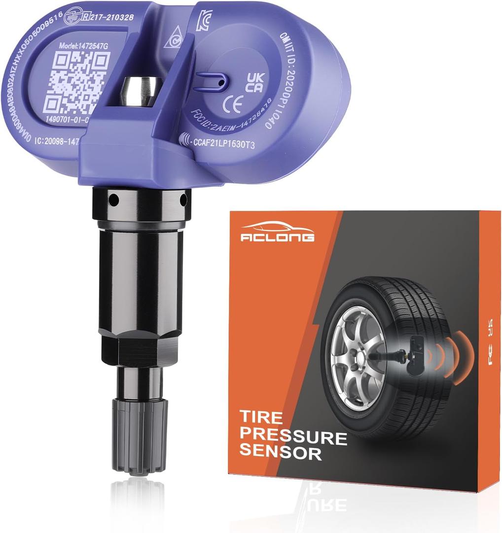 Bluetooth TPMS Sensor for Tesla Model 3/Y 2020+, X/S 2021+, Snap-in Tire Pressure Monitor, Replaces 149070101B-1PC