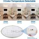 DAKASON 32In Oval LED Flush Mount Light for Kitchen/Living Room, 50W Large LED Ceiling Light Fixture, 3500K/4000K/5000K Adjustable, Dimmable for Dining Room/Bedroom