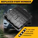 Transmission Oil Pan w/Drain Plug Compatible with 350Z 2003-2009 | 31390-90X0B, Flat Seal Face, Exact Holes, Direct Fit, Smooth Drainage, Optimal Capacity, Easy Install