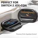 2 x KUNSLUCK 2 Pack Steering Wheels for Nintendo Switch 2 (2025) - Racing Wheels Compatible with Switch 2 Joy-Con - Ergonomic Grip for Enhanced Mario Kart & Racing Game Experience