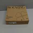 Anyoifax Round Wooden Tray Rustic Decorative Tray Fall Home Decor 11.8'' Serving Tray Farmhouse Coffee Table Centerpiece Decor Circle Tray, Small White