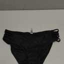 Tempt Me Women Strappy Bikini Bottom Full Coverage Bathing Suit Bottoms Swimsuit Bottom (Large, Black)