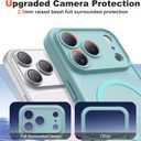 Case for iPhone 17 Pro 6.3'' Compatible with Mag-Safe [Camera Control Button] [Camera Protection] Matte Translucent Military Grade Shockproof Phone Case, Lake Blue