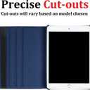 Vultic Rotating Case for iPad Pro 12.9 inch [1st/2nd Gen 2015/2017], 360 Degree Stand [Auto Sleep/Wake] Folio PU Leather Smart Cover (Black)