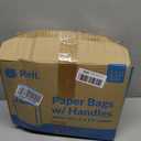 Reli. 110 Pack | 10''x5''x13'' | White Paper Bags w/Handles | Ideal for Gifts, Shopping Bags, Retail/Merchandise, Grocery, To Go/Take Out with Flat Handles