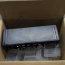 Akro-Mils 44-Drawer Plastic Drawer Storage Cabinet for Garage Organization, Bead Organizer, Building Bricks Storage, Teacher Toolbox, Makeup Organizer, 20" W x 6" D x 16" H, 10144 Black