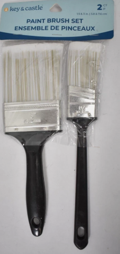 Key & Castle Paint Brush Set Ensemble De Pinceaux