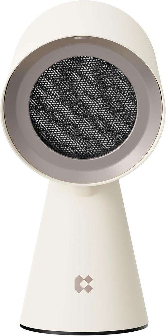 CIARRA Portable Range Hood, Desktop Range Hood with 2 Speed Exhaust Fan, Detachable Aluminum Filter, Large Oil Collection Cup, Portable Kitchen Exhaust Fan for Indoor BBQ, Hot Pot (Ivory)