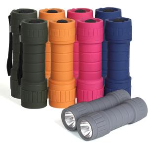 10-Pack Professional Outdoor Mini Flashlights Set, Super Bright 100 Lumen LED Flashlights, Small Flashlights Pack with 30-Piece AAA Dry Batteries Included