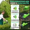 Weed WackerWeed Electric Eater 21V 2.0Ah Battery Powered, Cordless Weed Wacker/String Trimmer/Weed Trimmer is Perfect for Trimming The Yard and Bushes, Flower beds, patios.