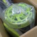 JOVA ZIFFY Light-Up Toddler Scooters for Kids 3-8, 3 Wheel Kids Scooter for Boy Girl 110lbs, 20 Dynamic LED Lights, 4 Adjustable Height Ride-on Kick Scooter, Lean-to-Steer Anti-Slip Wide Deck (Green)