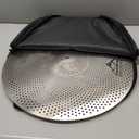 EASTROCK Low Volume Cymbal Pack - 5 Piece Set, 14" Hi-Hat + 16" & 18" Crashes + 20" Ride with Cymbal Bag and Felts (Silver)