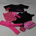 14PCS Girls 80s Costume Accessories Set Kids 80s Outfits for Halloween Cosplay 1980s Retro Fancy Party (Small)