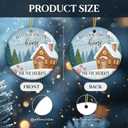 5 x Family Ornament 2025, Cozy Home Predent for Family, New Homeowners, Friends & Loved Ones - Theres No Place Like Home, White Elephant Gift Ornament, Housewarming Gift