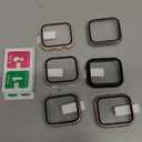 6 Pack Case for Apple Watch Series 9/8/7 41mm Tempered Glass Screen Protector, Hard PC Ultra-Thin Scratch Resistant Full Protective Face Cover Bumper for iWatch 41mm Accessories (Black+Clear+Pink+Rose gold+Silver+Starlight)