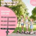Kick Scooter for Kids 5-12, Teens, Adults, CPSC Certified Foldable Lightweight Sport Scooter with 8 Inch Wheels, Max Load 240 LBS, Gift for Childs