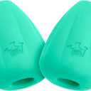 Chew King by Mammoth Premium Treat Dispensing Dog Toy, Durable Natural Rubber Chew Toy, Safety Air Vent, Interactive Enrichment Toy for Aggressive Chewers, XL - For Dogs 40-75lbs - Pack of 2 - Teal