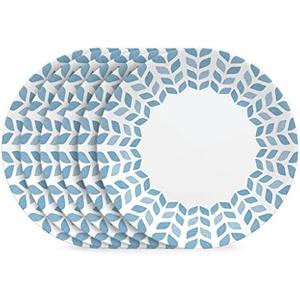 Corelle Vitrelle 10.25" Dinner Plates Set, Triple Layer Glass and Chip Resistant, Lightweight Round Plates, 6-Piece Northern Pines