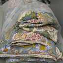 Levtex Home Angelica Reversible Full/Queen Comforter Set (90x94in) with 2 Pillowcases (26x20in) - Floral Bedding - Blue Grey, Coral - 100% Cotton Full/Queen Size Comforter Set - Soft, Pre-Washed