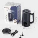 SIMPLETASTE Milk Frother, 4-in-1 Electric Milk Steamer with LED Touch Screen, Automatic Warm and Cold Foam Maker and Milk Warmer for Latte, Cappuccinos, Macchiato