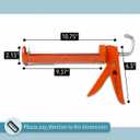 Bates - Caulking Gun, 10:1 Thrust Ratio, Silicone Gun, Dripless Caulk Gun, Silicone Caulk Gun, Hand Caulking Guns