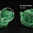 Genuine Bambu Lab Hotend with Nozzle for P1S P1P X1C X1 Carbon 3D Printer .4mm Hardened Steel
