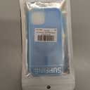 SUPFINE Magnetic for iPhone 15 Case (Compatible with MagSafe) (Military Grade Drop Protection) Translucent Matte Shockproof with Anti-Fingerprint Phone Case,Light Blue