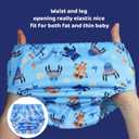 BISENKID 6 Packs Waterproof Potty Training Plastic Underwear Covers for Potty Training Pants and Good Elastic Rubber Pants for Toddlers Disposable Diapers Boys 4t
