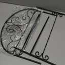 Metal Garden Flag Holder Stand Scroll American Stand Yard Flag Pole Stake Fits Max 14 x 25 Inch for Outside House Garden Yard Lawn Patio Balcony Decor, No Flags Included