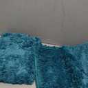 MIULEE Set of 2 Non Slip Shaggy Bathroom Rugs Extra Thick Soft Bath Mats Plush Microfiber Absorbent Water for Tub Shower Machine Washable (Teal, 20x30 inches)