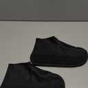 GALPADA Silicone Waterproof Anti-Skid Shoes Cover Zipper Outdoor Rain Boots Protector for Men and Women Reusable Non-Slip Shoe Covers for Rainy Days