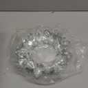 OwnMy Crystal Lotus Flower Candle Holder for Pillar Candle up to 3", Decorative Glass Lotus Petal Votive Candle Holder Tea Light Holder Candle Stand Candle Lamps for Home Decor Wedding Party (Clear)