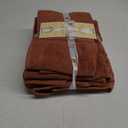 Superior Eco-Friendly Cotton 6-Piece Towel Set, Bathroom, Shower, Spa, Large and Small Assorted Towels for Home, Apartment, Dorm, 2 Bath, 2 Hand, 2 Face/Washcloth, Soft, Highly Absorbent, Copper