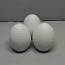 Easter Egg Ceramic Decor 3 Pack White