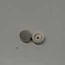 Ivilon End Cap Finials for Curtain Rods of 7/8 and 1 Inch Diameter Color Brushed Nickel