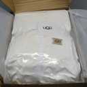 UGG Euphoria Faux Fur Throw Blanket, Warm Fluffy for Couch or Bed, Luxury Bedroom Decor, Blankets, Machine Washable, 50-inch x 70-inch, White Snow