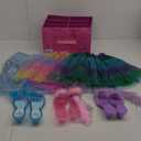 Princess Dress Up Shoes Set, Girls Dress Up Toys Toddler Jewelry Boutique Kit, 3 Themes of Unicorn Mermaid Ice Princess Costumes Set, Pretend Play Gifts for Little Girls Aged 3-6 Years Old