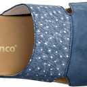 Spenco Women's Dawn Mule (8 Wide,  Blue Ostrich)