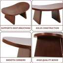 Meditation Bench - Ergonomic Kneeling Stool for Yoga & Prayer, Portable Floor Seating for Home, Office, Travel | Zen & Mindfulness